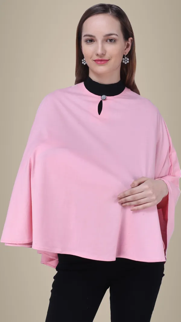 Pink_Plain_100%_Natural_Bio-Wash_Ultrasoft_Cotton_Breastfeeding_Cover_For_Mother_And_Nursing