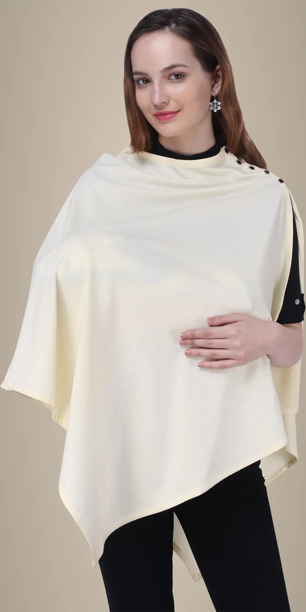Cream_Plain_100%_Natural_Bio-Wash_Ultrasoft_Cotton_Breastfeeding_Cover_For_Mother_And_Nursing