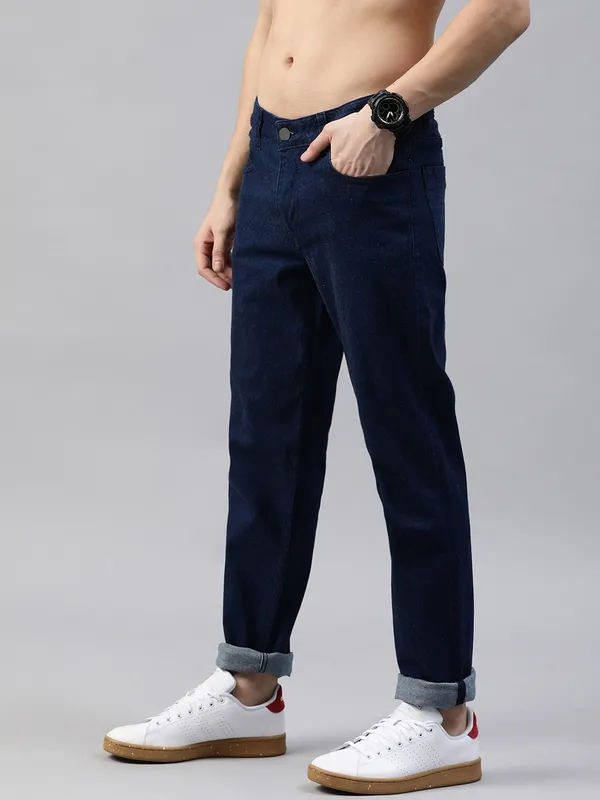 Black_And_Dark_Blue_Cotton_Blend_Relaxed_Fit_Mid_Rise_Jeans_For_Men_Pack_of_2
