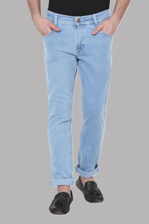 Light_Blue_Low_Rise_Cotton_Blend_Regular_Jeans_For_Men
