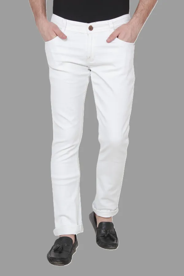 White_Cotton_Blend_Slim_Mid_Rise_Jeans_For_Men