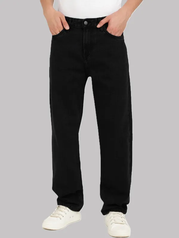 Black_Cotton_Blend_Regular_Mid_Rise_Jeans_For_Men