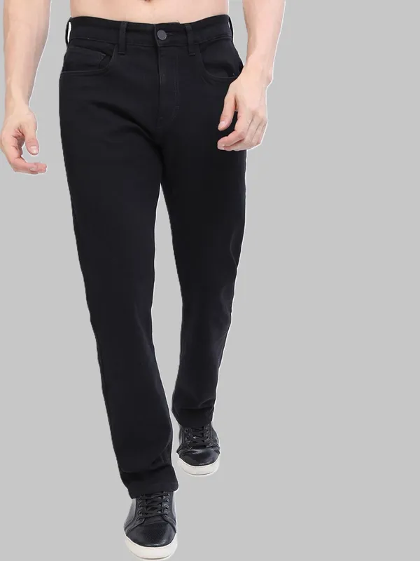 Black_Cotton_Blend_Jogger_Fit_Mid_Rise_Jeans_For_Men