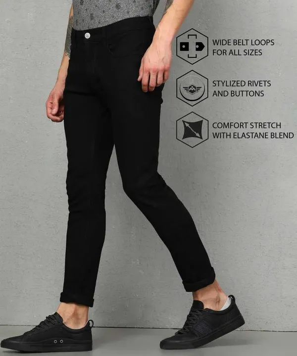 Black_Cotton_Blend_Regular_Mid_Rise_Jeans_For_Men