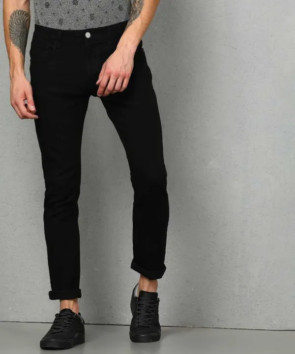 Black_Cotton_Blend_Regular_Mid_Rise_Jeans_For_Men