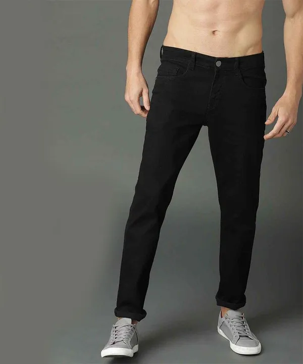 Black_Cotton_Blend_Regular_Mid_Rise_Jeans_For_Men