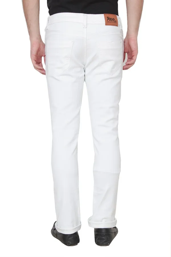 White_Cotton_Blend_Slim_Mid_Rise_Jeans_For_Men