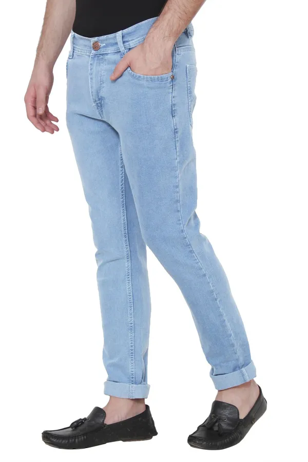 Light_Blue_Low_Rise_Cotton_Blend_Regular_Jeans_For_Men