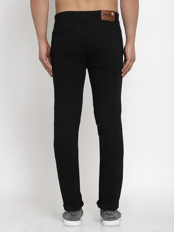 Black_Cotton_Blend_Slim_Low_Rise_Jeans_For_Men
