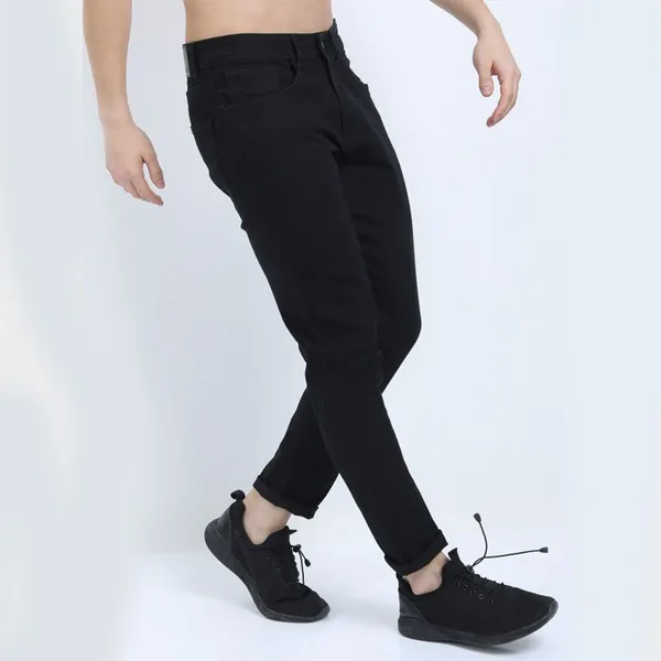 Black_Cotton_Blend_Slim_Mid_Rise_Jeans_For_Men