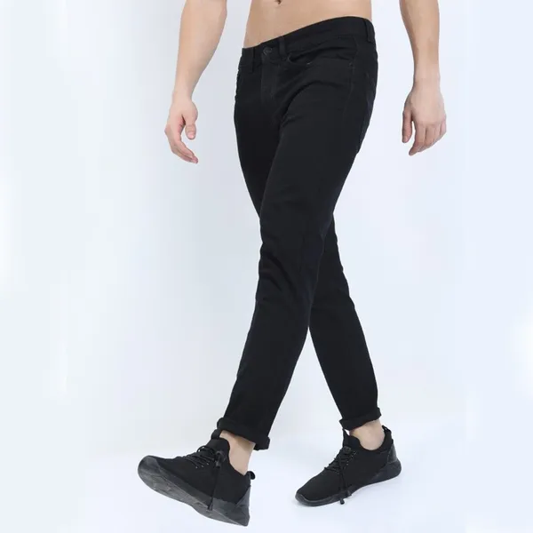 Black_Cotton_Blend_Slim_Mid_Rise_Jeans_For_Men