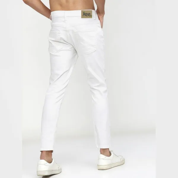 White_Cotton_Blend_Slim_Mid_Rise_Jeans_For_Men