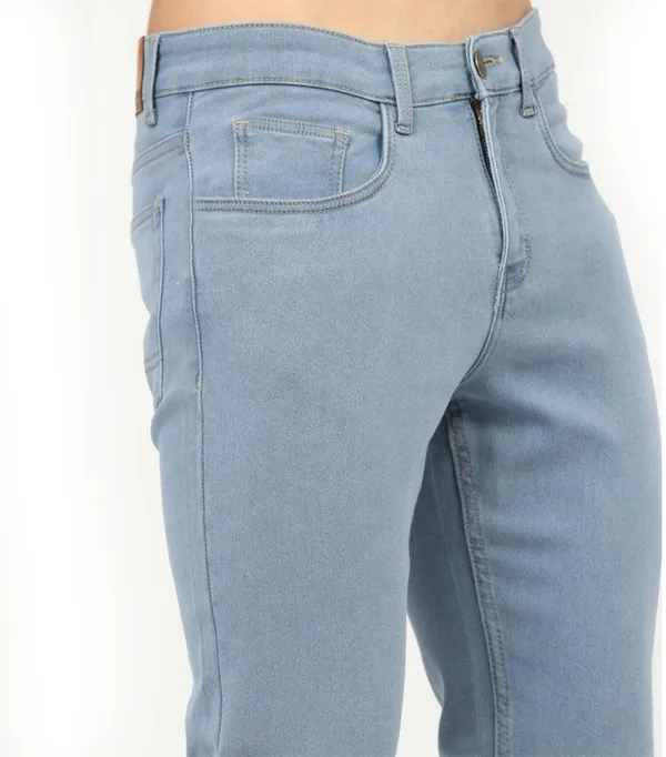 Light_Blue_Cotton_Blend_Slim_Mid_Rise_Jeans_For_Men