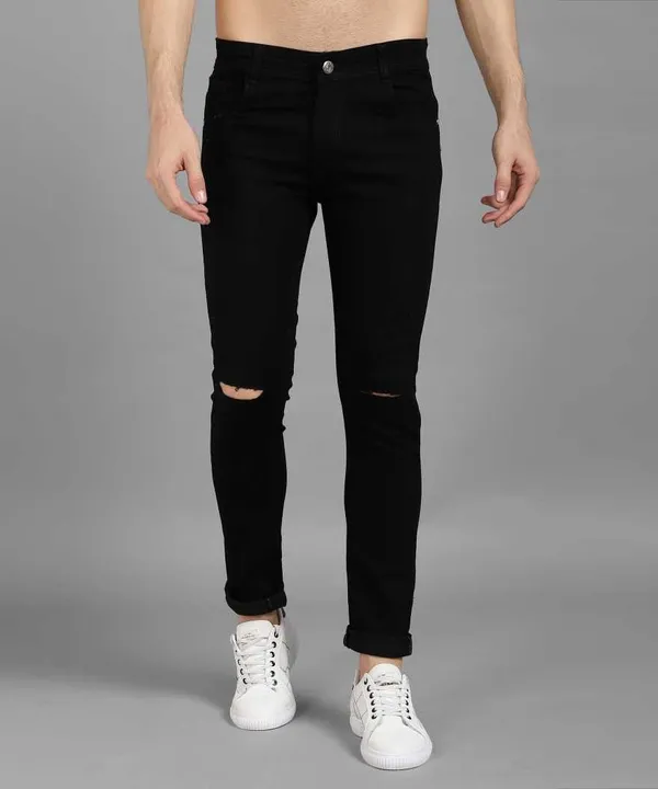 Black_Cotton_Blend_Skinny_Mid_Rise_Jeans_For_Men
