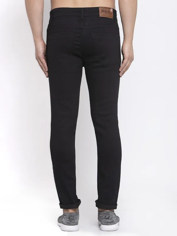 Black_Cotton_Lycra_Blend_Slim_Low_Rise_Jeans_For_Men