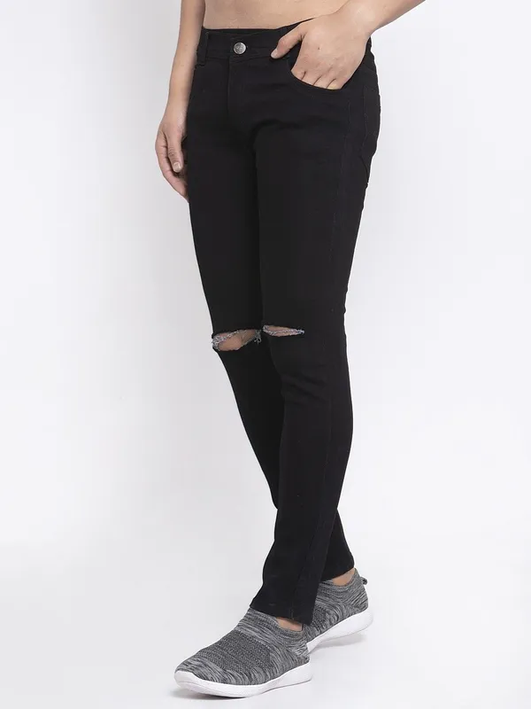 Black_Cotton_Lycra_Blend_Slim_Low_Rise_Jeans_For_Men