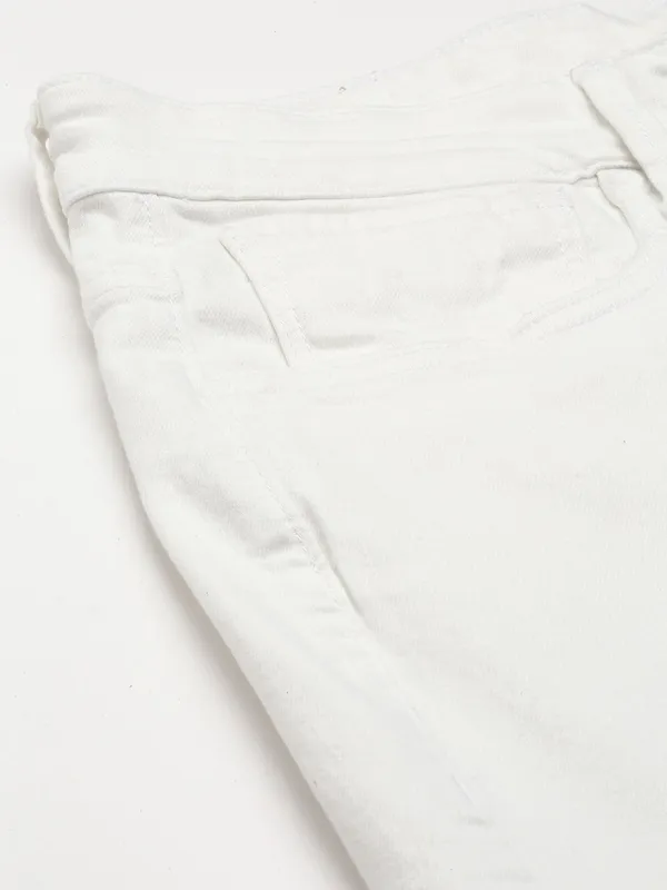White_Cotton_Blend_Slim_Mid_Rise_Jeans_For_Men