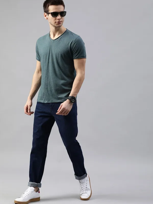 Dark_Blue_Cotton_Blend_Slim_Mid_Rise_Jeans_For_Men