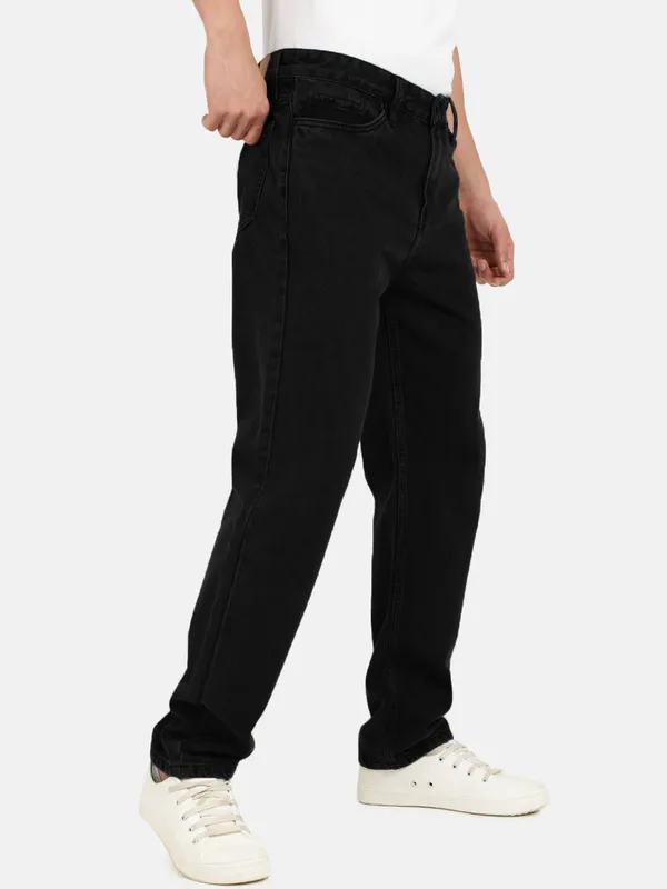 Black_Cotton_Blend_Regular_Mid_Rise_Jeans_For_Men