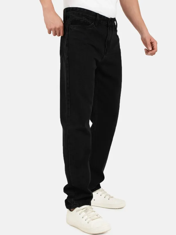 Black_Cotton_Blend_Regular_Mid_Rise_Jeans_For_Men