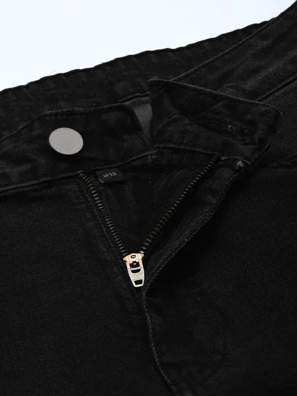 Black_Cotton_Blend_Jogger_Fit_Mid_Rise_Jeans_For_Men
