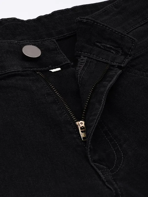 Black_Cotton_Blend_Jogger_Fit_Mid_Rise_Jeans_For_Men