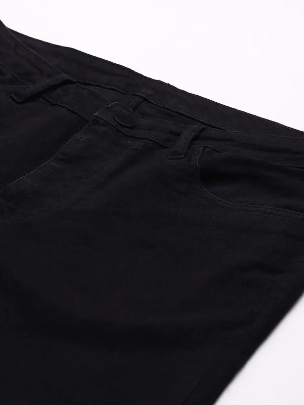Black_Cotton_Blend_Jogger_Fit_Mid_Rise_Jeans_For_Men