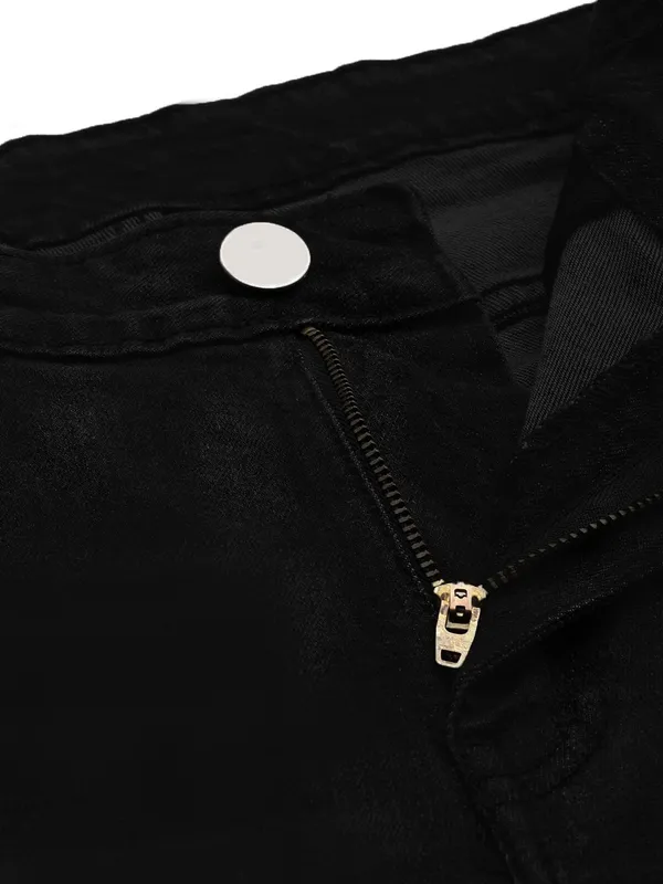 Black_Cotton_Blend_Jogger_Fit_Mid_Rise_Jeans_For_Men