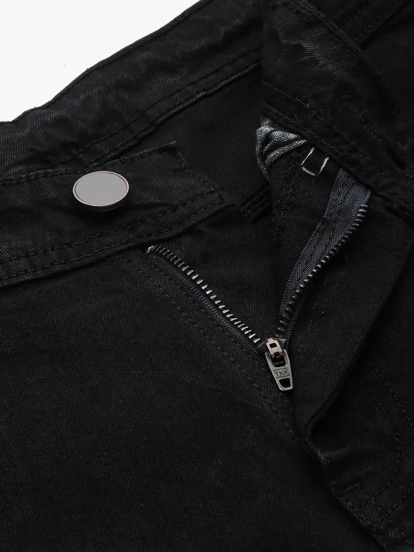 Black_Cotton_Blend_Jogger_Fit_Mid_Rise_Jeans_For_Men
