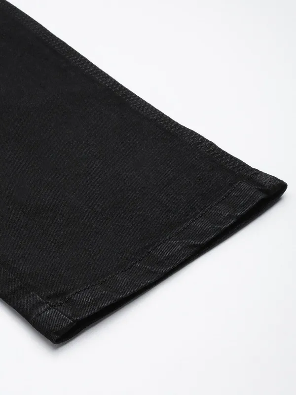Black_Cotton_Blend_Jogger_Fit_Mid_Rise_Jeans_For_Men