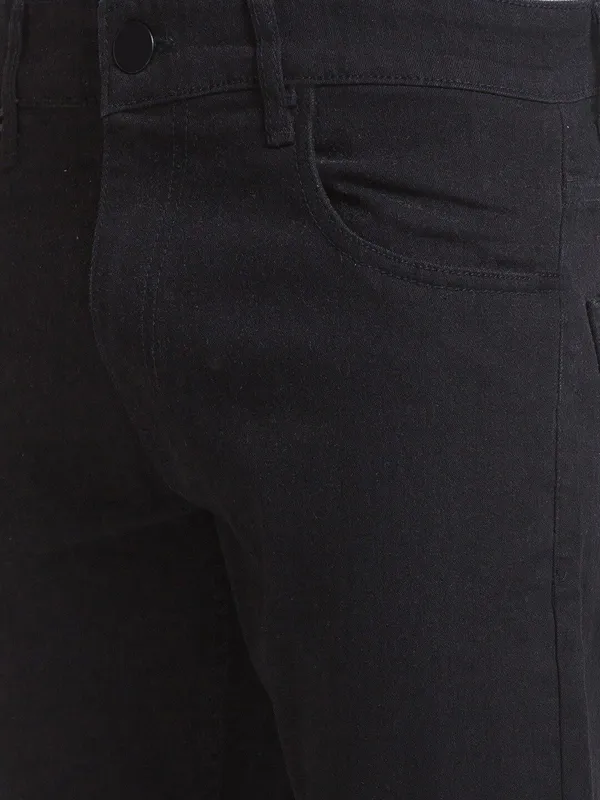 Black_Cotton_Blend_Jogger_Fit_Mid_Rise_Jeans_For_Men