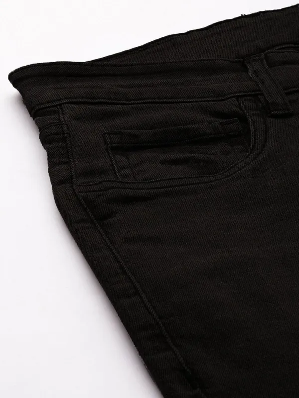Black_Cotton_Blend_Jogger_Fit_Mid_Rise_Jeans_For_Men