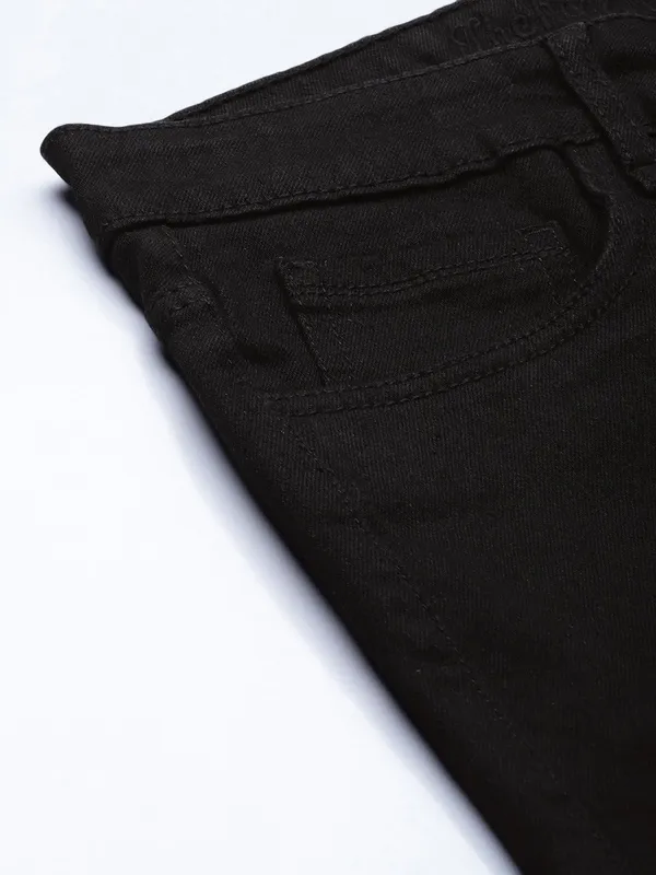 Black_Cotton_Blend_Jogger_Fit_Mid_Rise_Jeans_For_Men