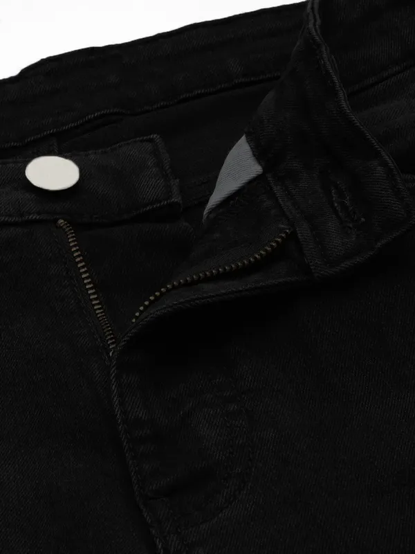 Black_Cotton_Blend_Jogger_Fit_Mid_Rise_Jeans_For_Men
