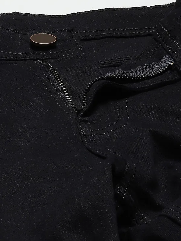 Black_Cotton_Blend_Jogger_Fit_Mid_Rise_Jeans_For_Men