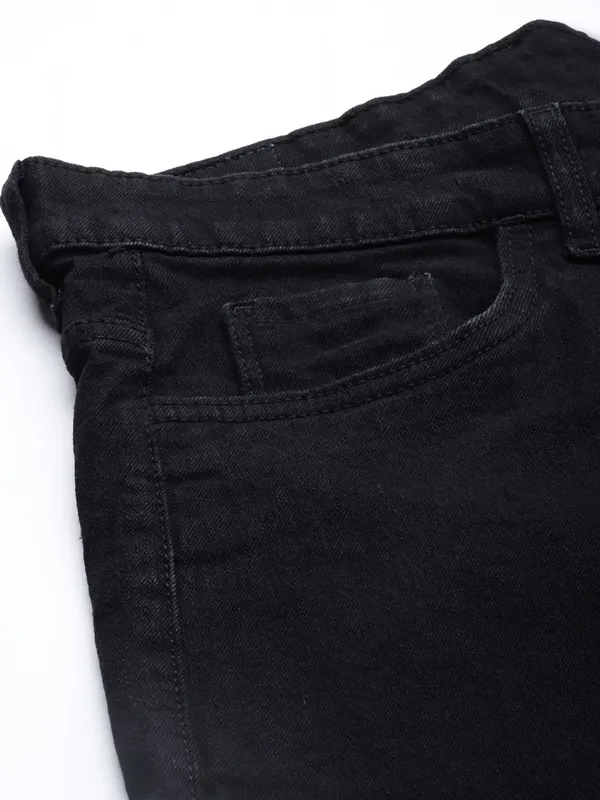 Black_Cotton_Blend_Jogger_Fit_Mid_Rise_Jeans_For_Men