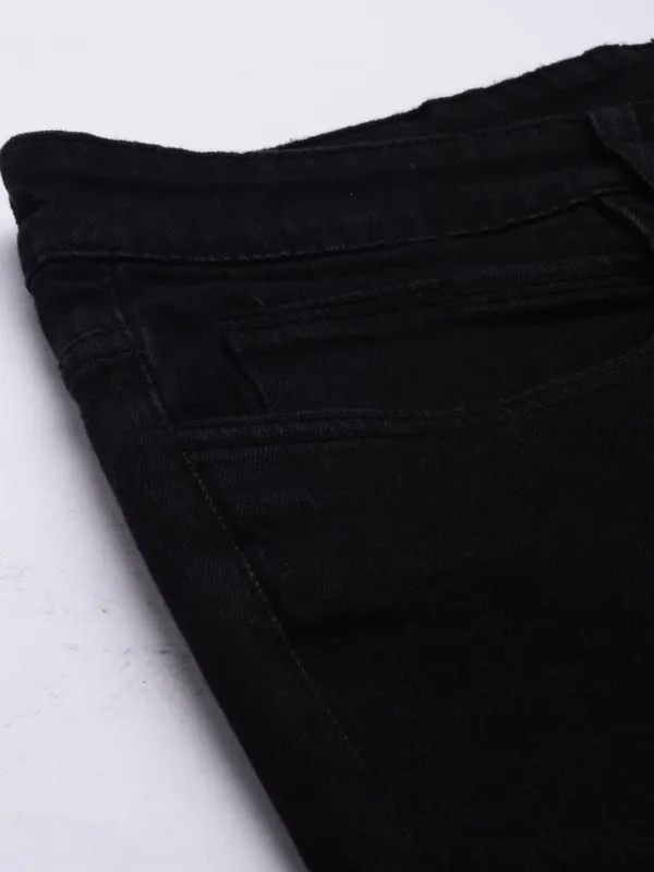Black_Cotton_Blend_Jogger_Fit_Mid_Rise_Jeans_For_Men