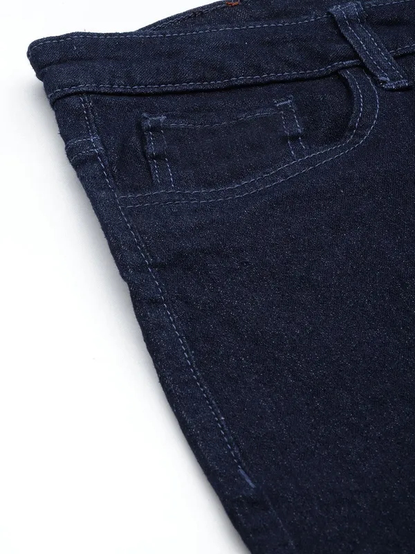 Dark_Blue_Cotton_Blend_Slim_Mid_Rise_Jeans_For_Men