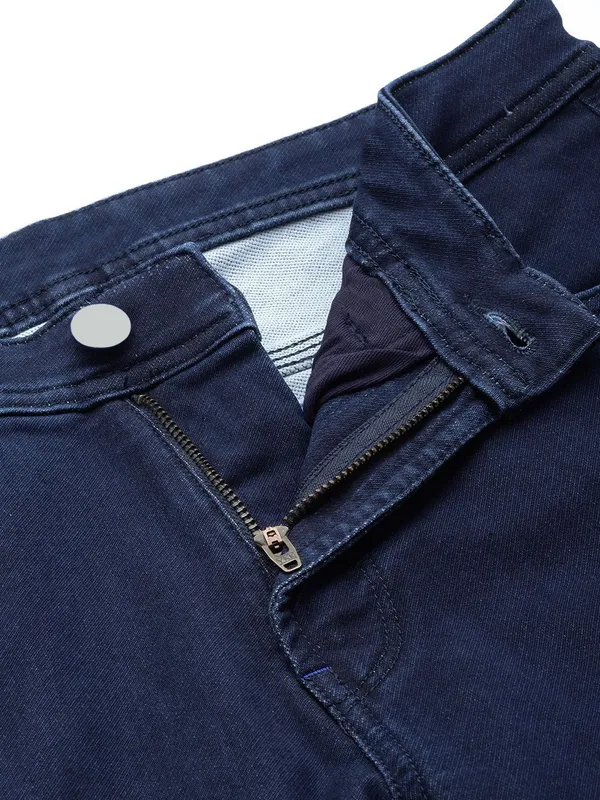 Dark_Blue_Mid_Rise_Cotton_Blend_Slim_Jeans_For_Men