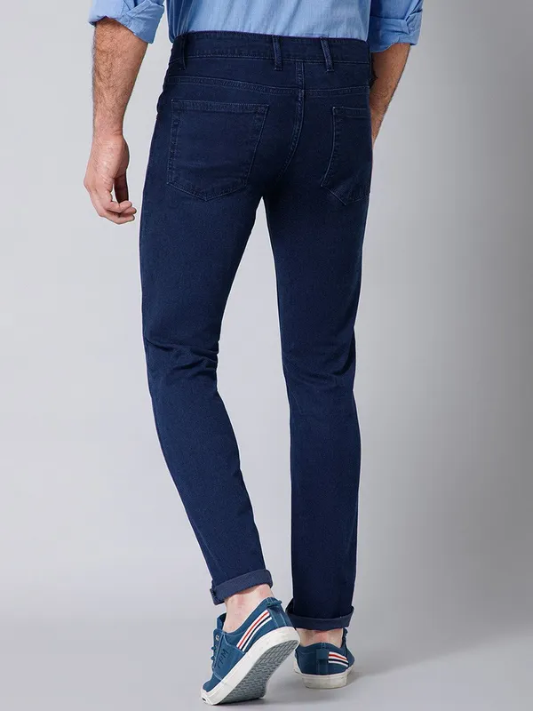Dark_Blue_Cotton_Blend_Slim_Mid_Rise_Jeans_For_Men