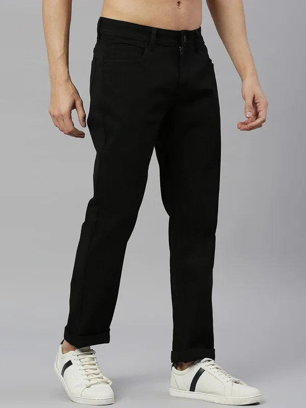 Black_Cotton_Blend_Slim_Mid_Rise_Jeans_For_Men