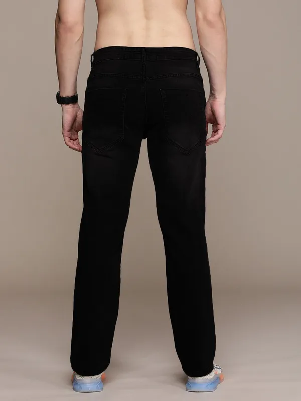 Black_Cotton_Blend_Slim_Low_Rise_Jeans_For_Men