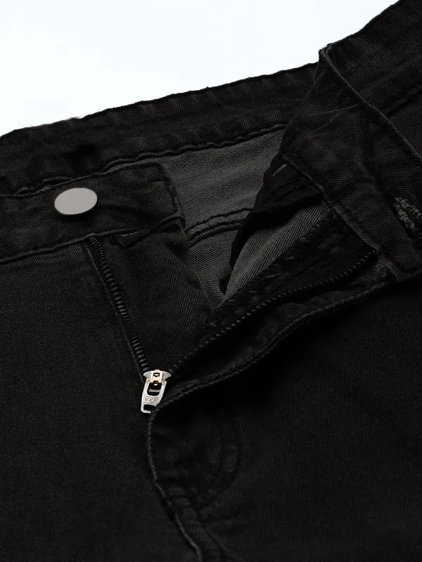 Black_Cotton_Blend_Slim_Low_Rise_Jeans_For_Men