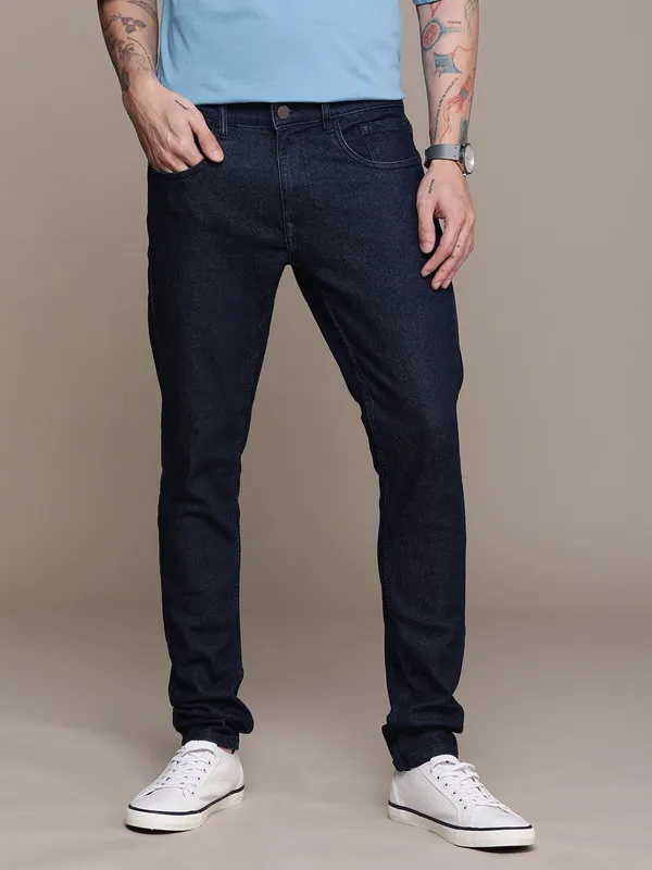 Blue_Low_Rise_Cotton_Blend_Slim_Jeans_For_Men