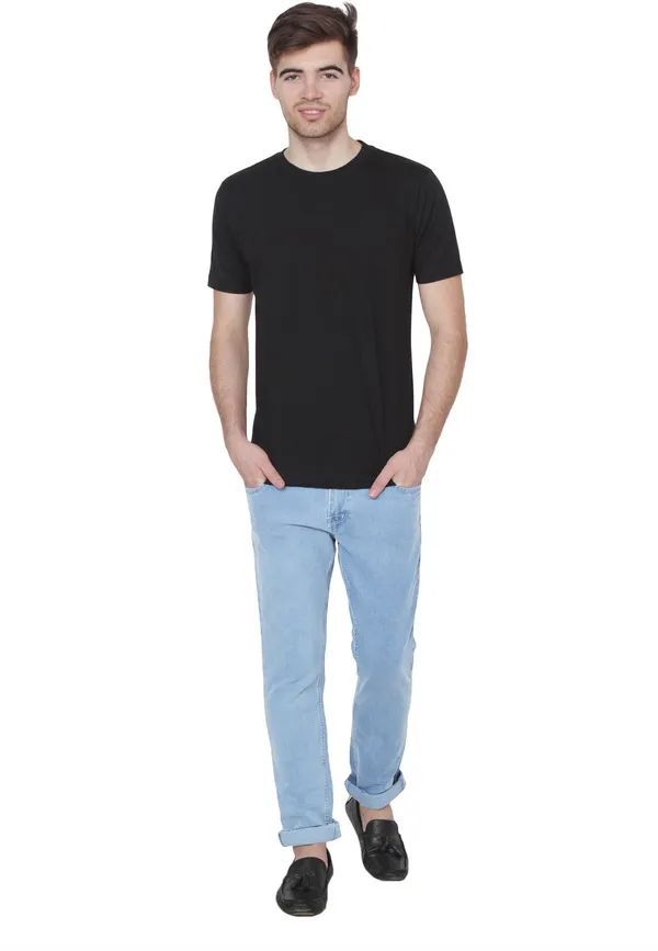 Light_Blue_Cotton_Blend_Regular_Mid_Rise_Jeans_For_Men