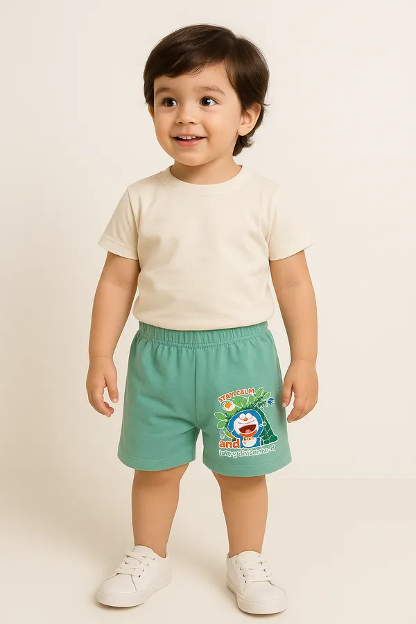 Pack_Of_8_Multicolor_Cotton_Casual__Half_Pants_&_Shorts_For_Kids_