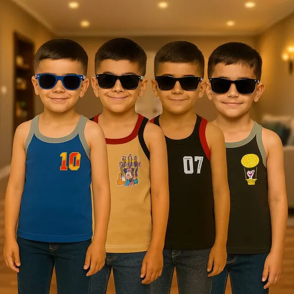 Pack_of_4_Kids_Boys_Cotton_Tank_Top_Set_|_Multicolor_Printed_Sleeveless_Summer_Vests