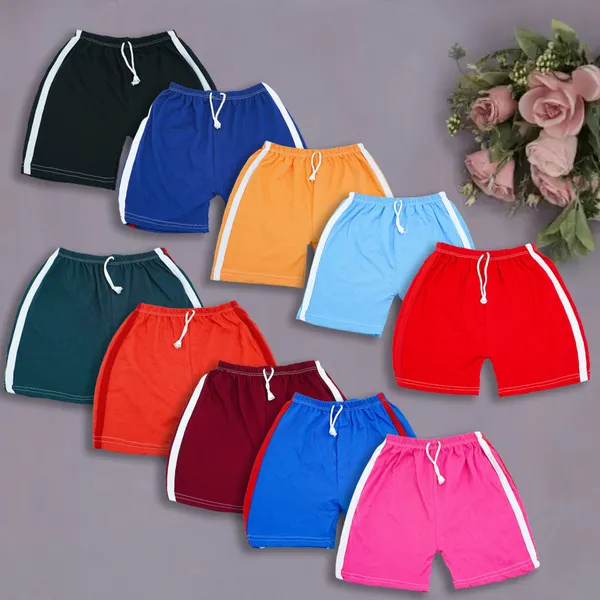 Pack_of_10_Kids_Cotton_Shorts__|_Multicolor_Sports_Shorts_Combo_|_Soft_Summer_Playwear_for_Boys_&_Girls