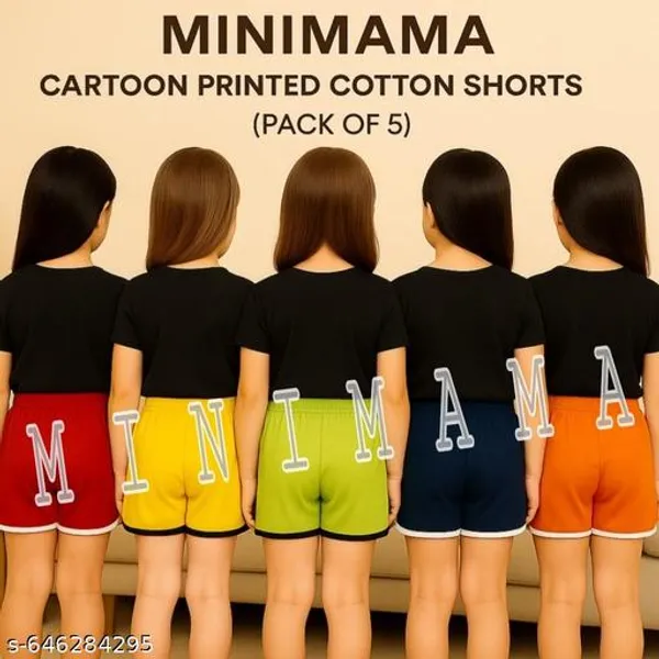 Pack_of_5_Girls_Cotton_Shorts_|_Kids_Printed_Summer_Shorts_|_Soft_Elastic_Waist_Casual_&_Play_Wear