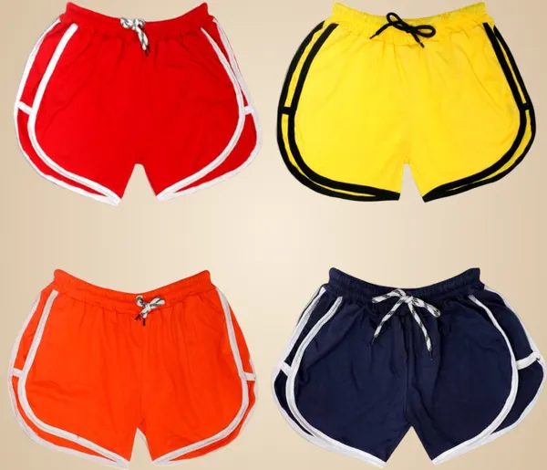 Pack_of_4_Girls_Sports_Shorts_|_Cotton_Summer_Activewear_|_Running,_Gym_&_Play